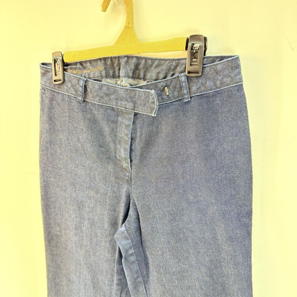 Talbots Heritage Jeans Boot Women Size 10/30 Fit 30x30   Straight Blue Stretch - Picture 5 of 16